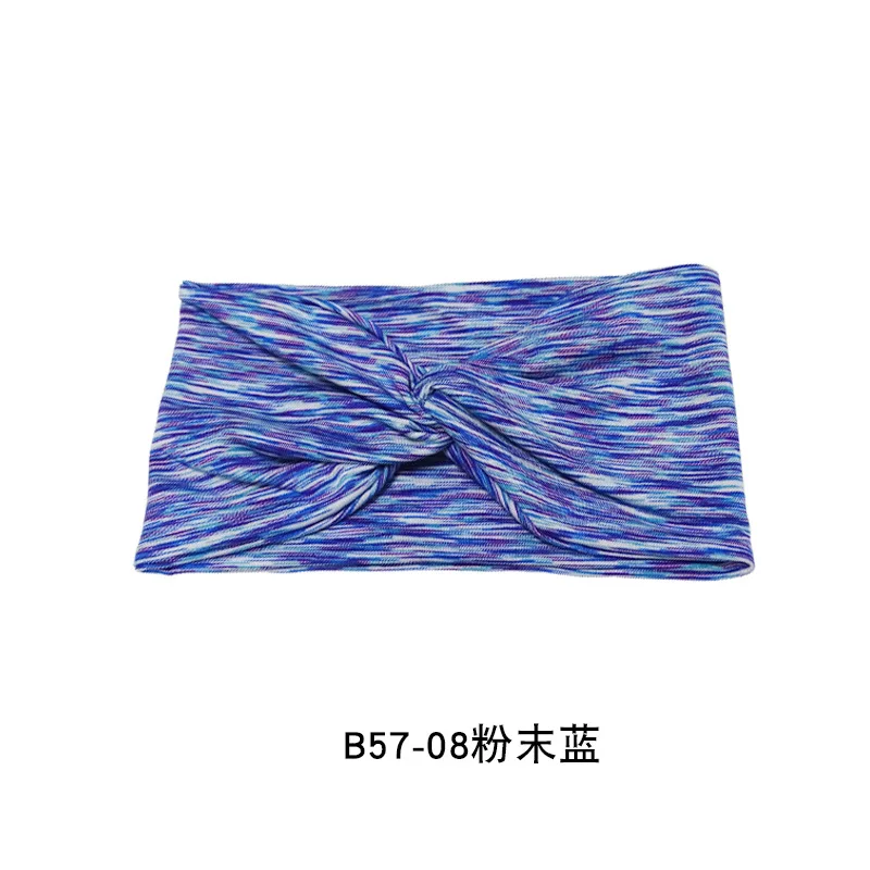 Cross Headband Solid Color Hairbands Women Girls Yoga Exercise Twisted Elastic Bandanas Hair Accessories Bandages: Burgundy