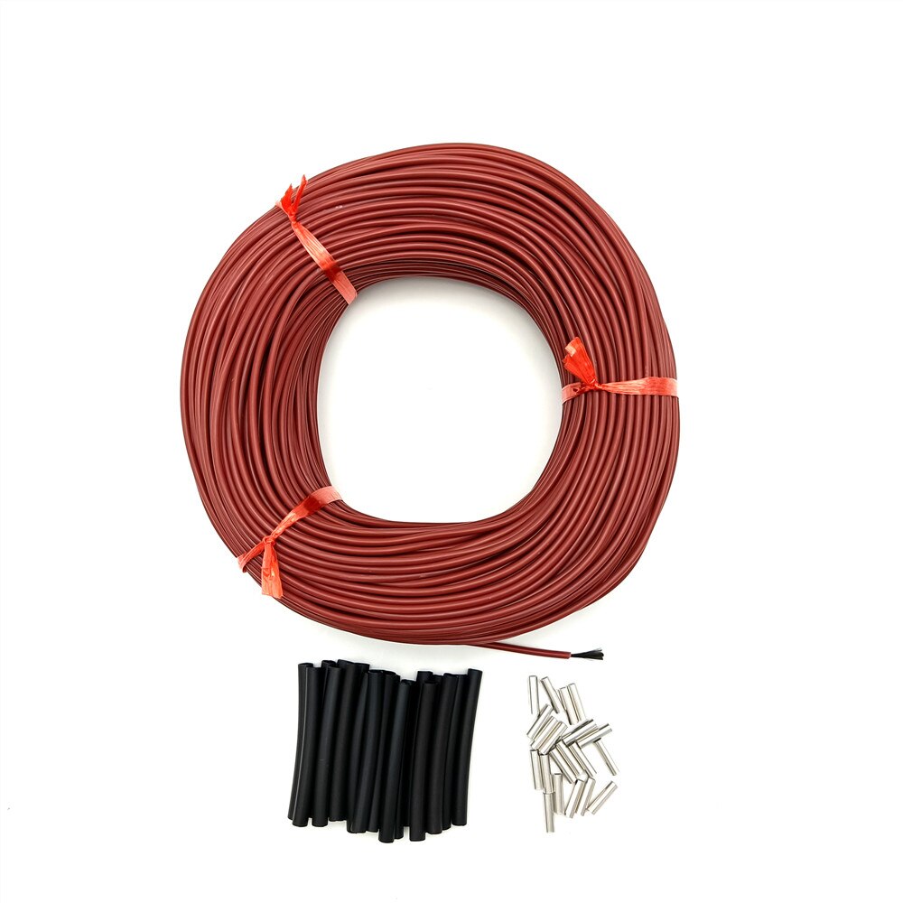 Low Cost but 12K Infrared Carbon Fiber Heating cable/wire,33 Ohm/m 3mm Heating Wire Warm Floor Cable Minco Heat
