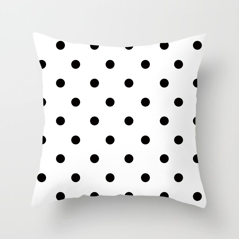 YWZN Black and White Geometric Decorative Pillowcases Polyester Throw Pillow Case Striped Geometric Pillowcase kussensloop: 20