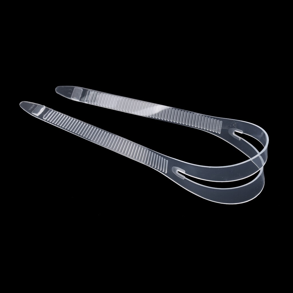 1 Pcs Universale Del Silicone Scuba Diving Mask Sostituzione Della Cinghia Della Copertura Della Cinghia per Scuba Dive Snorkeling Sport Acquatici Clear Black: S Clear