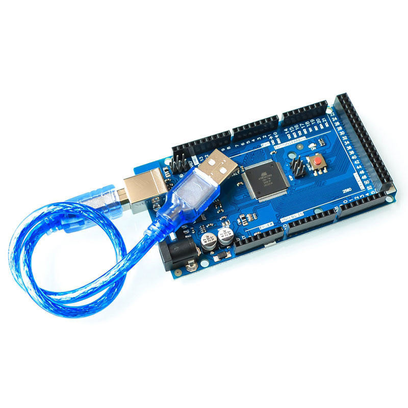 Mega 2560 mega 2560 r3 ( atmega 2560-16au ch340g)  avr usb-kort udviklingskort mega 2560 pro til arduino udvidelseskort diy-sæt: Cyan