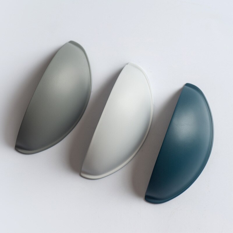 Children's room cartoon handle wardrobe door cabinet furniture handle white blue gray cabinet drawer handle