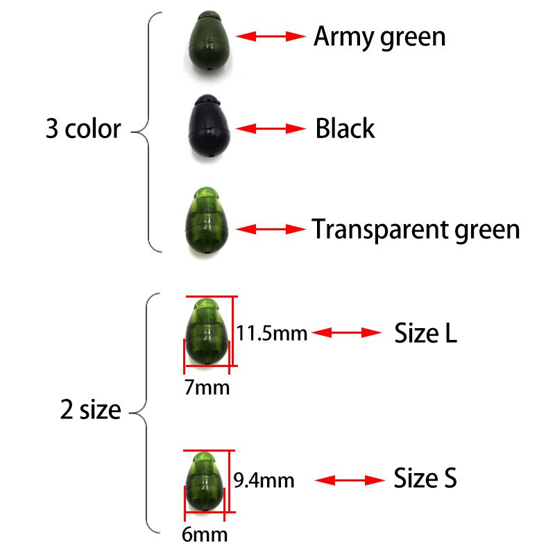 20 Stuks Karpervissen Quick Change Kralen Voor Karpervissen Rigs Methode Feeder Karper Accessoires Vissen Haak Kralen Karper Apparatuur