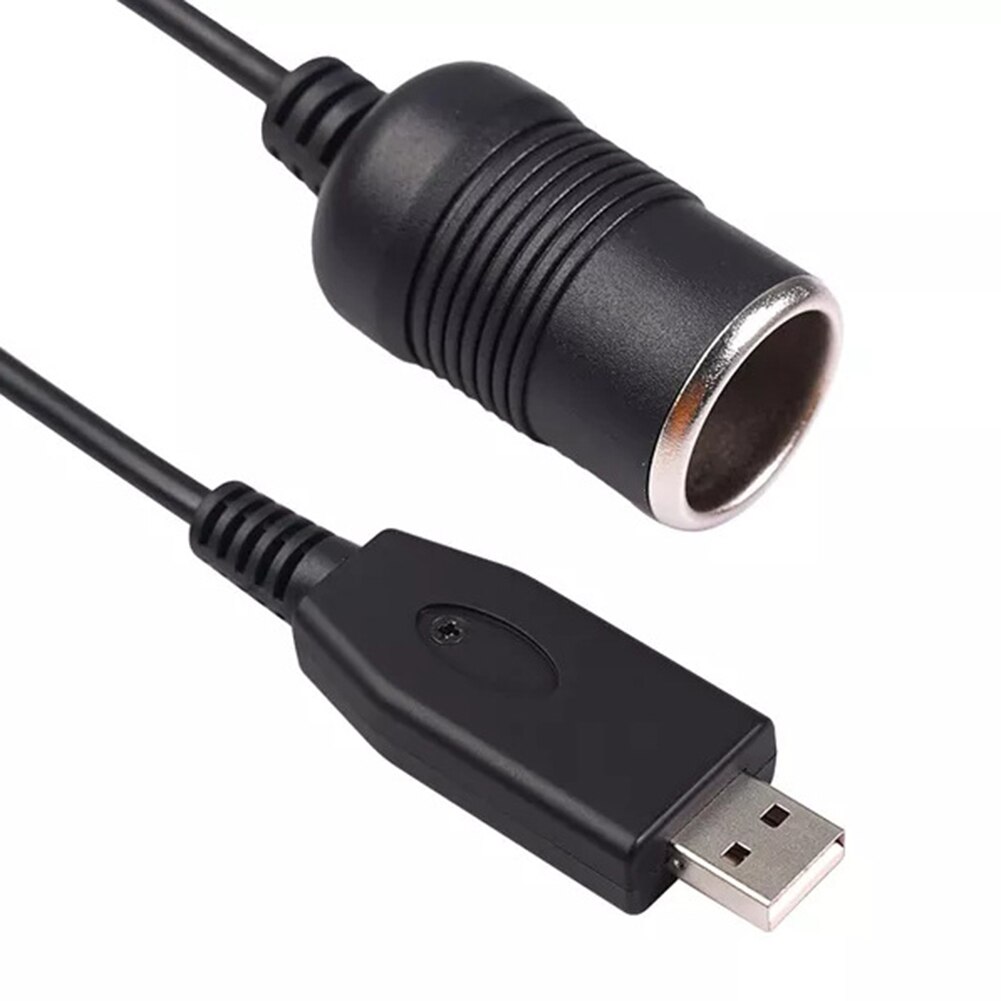30cm 5V USB A Male to 12V Car Cigarette Lighter Socket Female Converter Cable Adapter for Car DVR Auto Car Accessories
