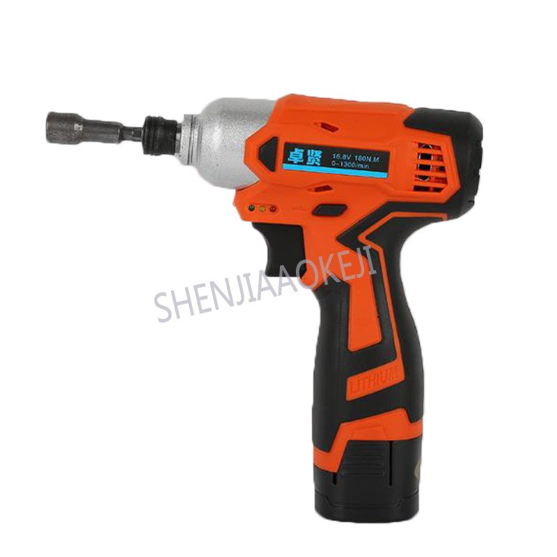 16.8v-3 rechargeable impact driver Lithium battery impact screwdriver Household impact drill 180N.M electric drill