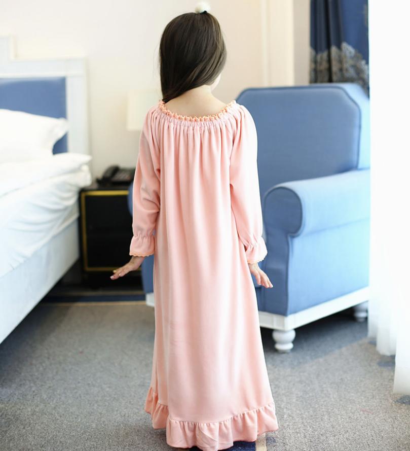 Våren barn & #39 ;s nattlinne baby flickor guld sammet barn sovkläder vintage prinsessa hem bär långärmad pyjamas