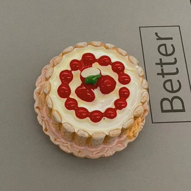 Imanes de nevera 3D con respaldo magnético y de pan simulado para notificaciones y decoración, imanes de nevera de comida simulada: plum