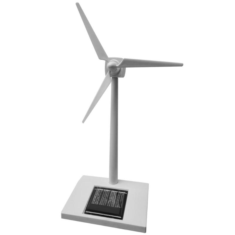 molino de viento Solar 3D DIY, modelo montado, juguetes educativos divertidos para niños, , turbina de viento de plástico ABS para niños, juguetes para niños