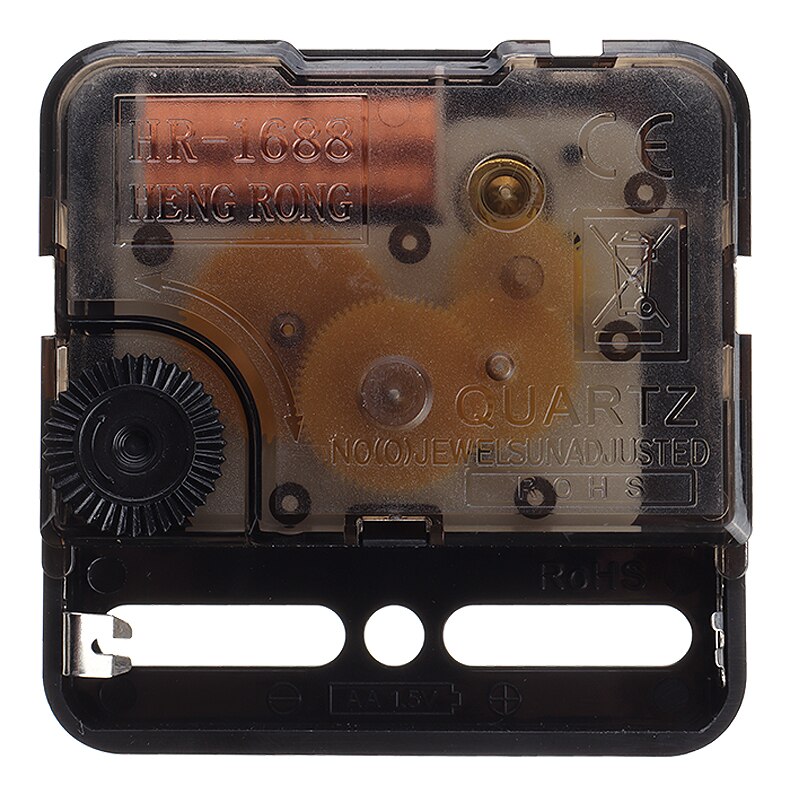 1 Set Quartz Clock Movements Kit Silent Wall Clock Movements Mechanism with Black & Red Hands DIY Clock Repair Parts