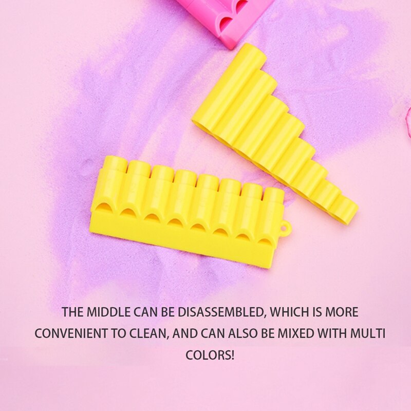 3 Pcs Woodwind Pan Flute 8 Tube Plastic Row Flute Flauta Panpipe Handmade Pan Flutes Flauta Children Musical Instruments