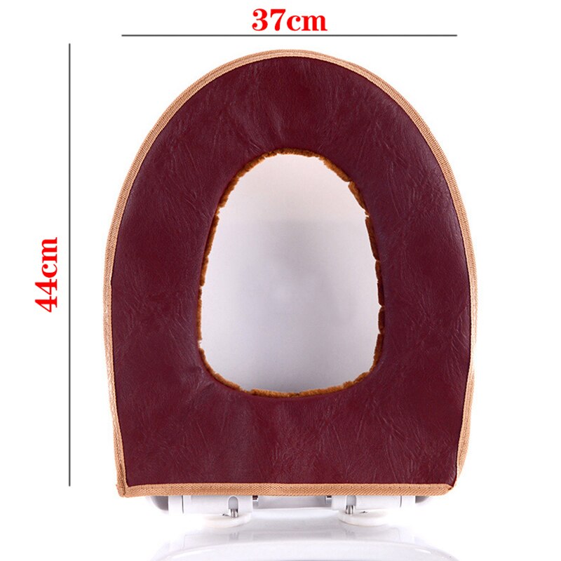 Universal Warm Soft Washable Toilet Plush Seat Cover Pad Soft Zipper Household Bathroom Waterproof Mat Seat Toilet Accessories