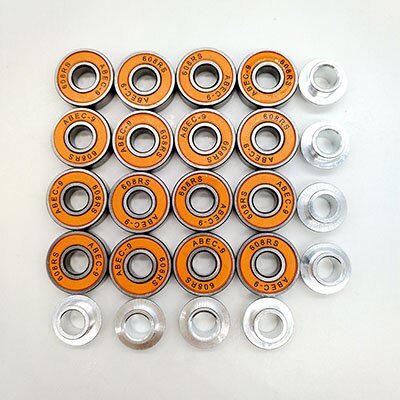 roller skate bearing skate board bearing 22*7*8: Burgundy