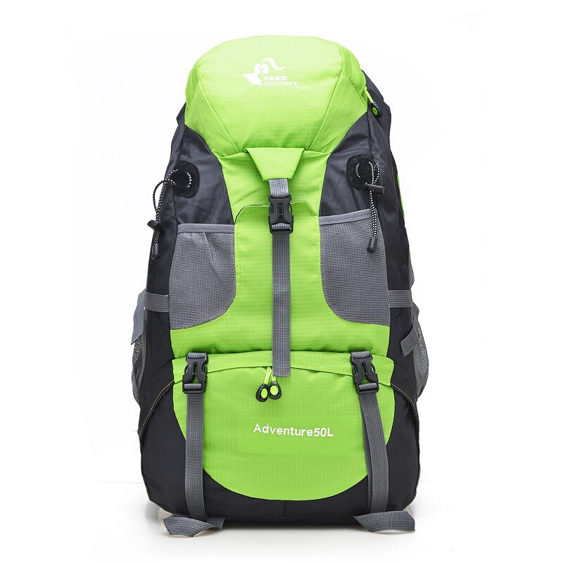 Free Knight 50L Men Outdoor Hiking Backpack, Waterproof Climbing Camping Rucksack, Riding Backpack,Sports Travel Storage Bags: green