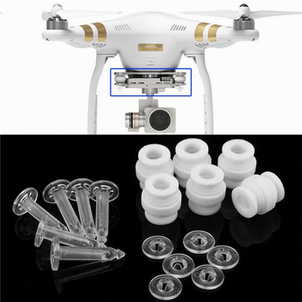 Gimbal Drone Schokabsorptie Demping Rubber Ballen & Anti Pins Kit Voor DJI Phantom 3 FPV Standaard Professionele geavanceerde
