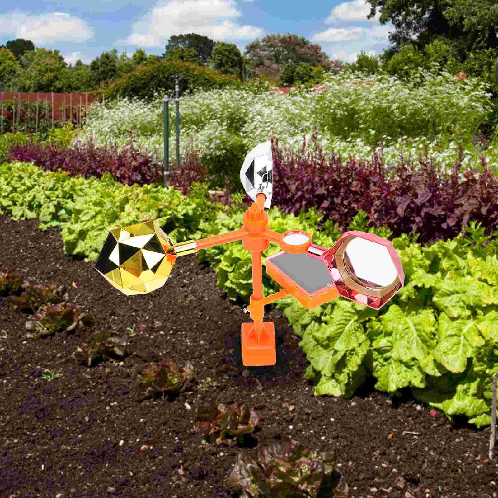 Reflective Bird Repeller Plastic Bird Scarer Bird Repellent Tool Wind Power Bird Repeller for Park Pond Garden