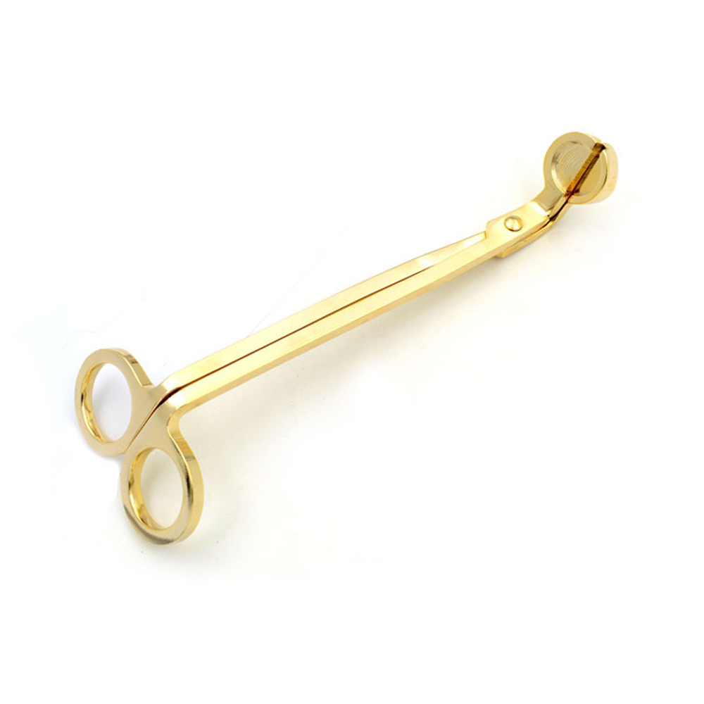 Coupe-bougie en acier inoxydable, coupe-mèche, tête ronde, 18cm, noir, Rose, or, argent, Bronze rouge: Golden