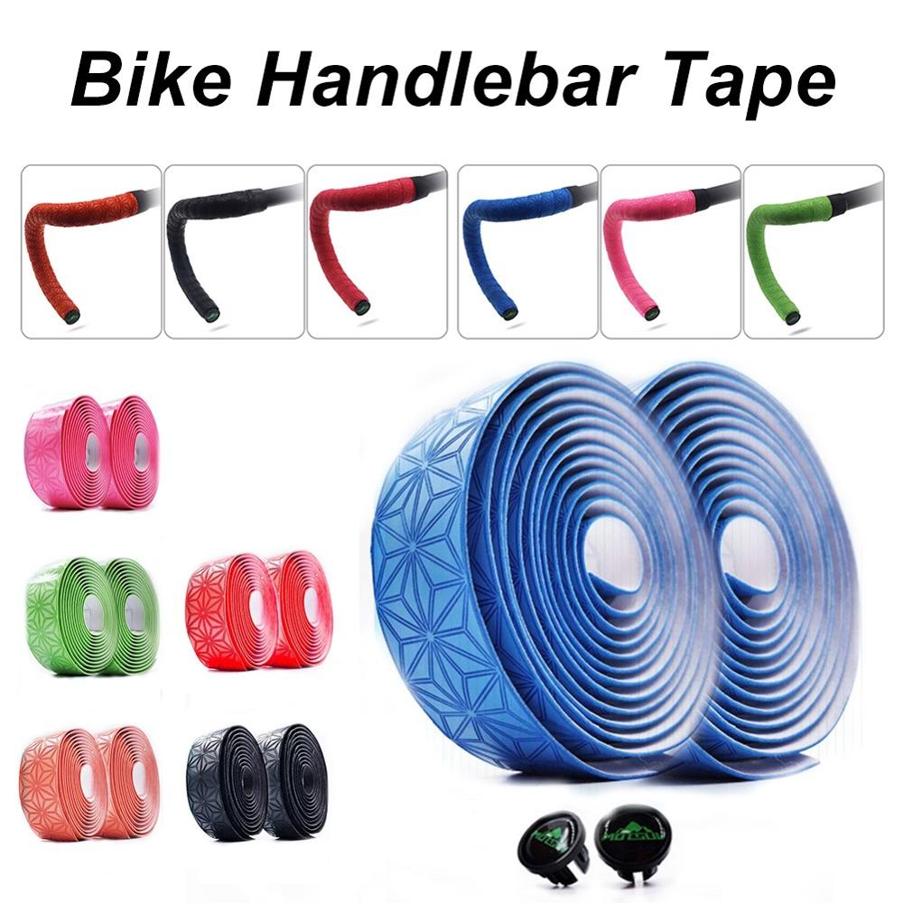 21.5*3cm Road Bicycle Handlebar Tape Belt Cycling Handle Bar Grip Wrap Anti-slip Anti-sweat Strap 2 Bar Bike Accessories