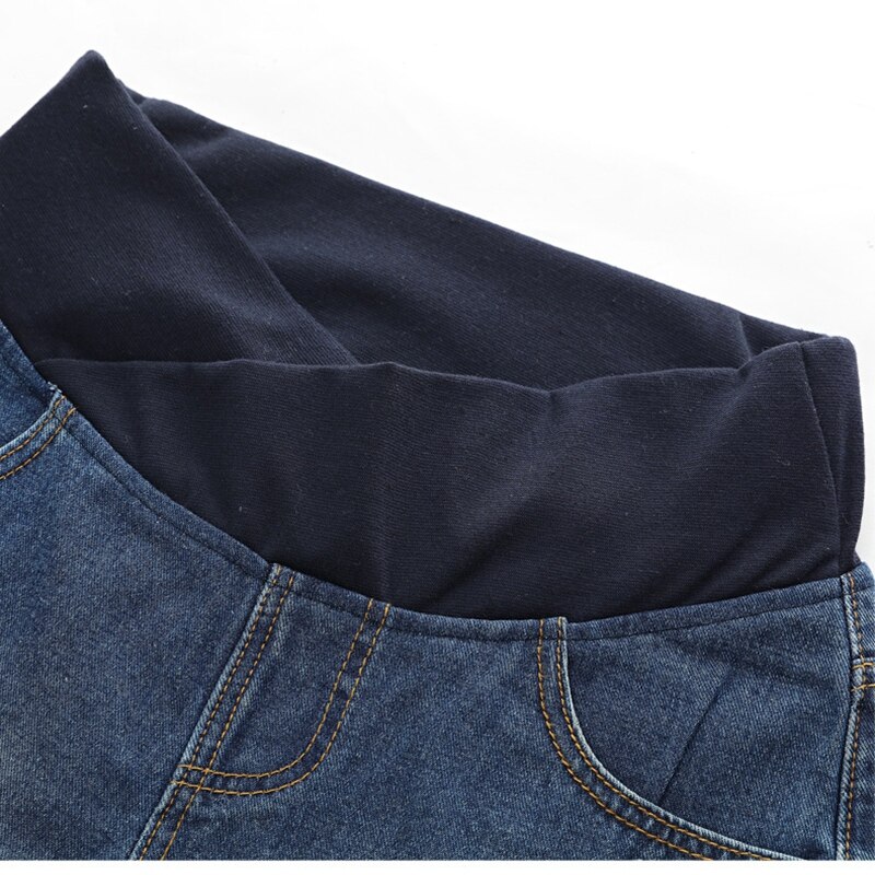 Niedrigen Taille Denim Mutterschaft kurze Hose Sommer Kühl Zerrissene Jeans Für Schwangere Frauen Kleidung Mit Tasche Hosen Schwangerschaft kurze Hose