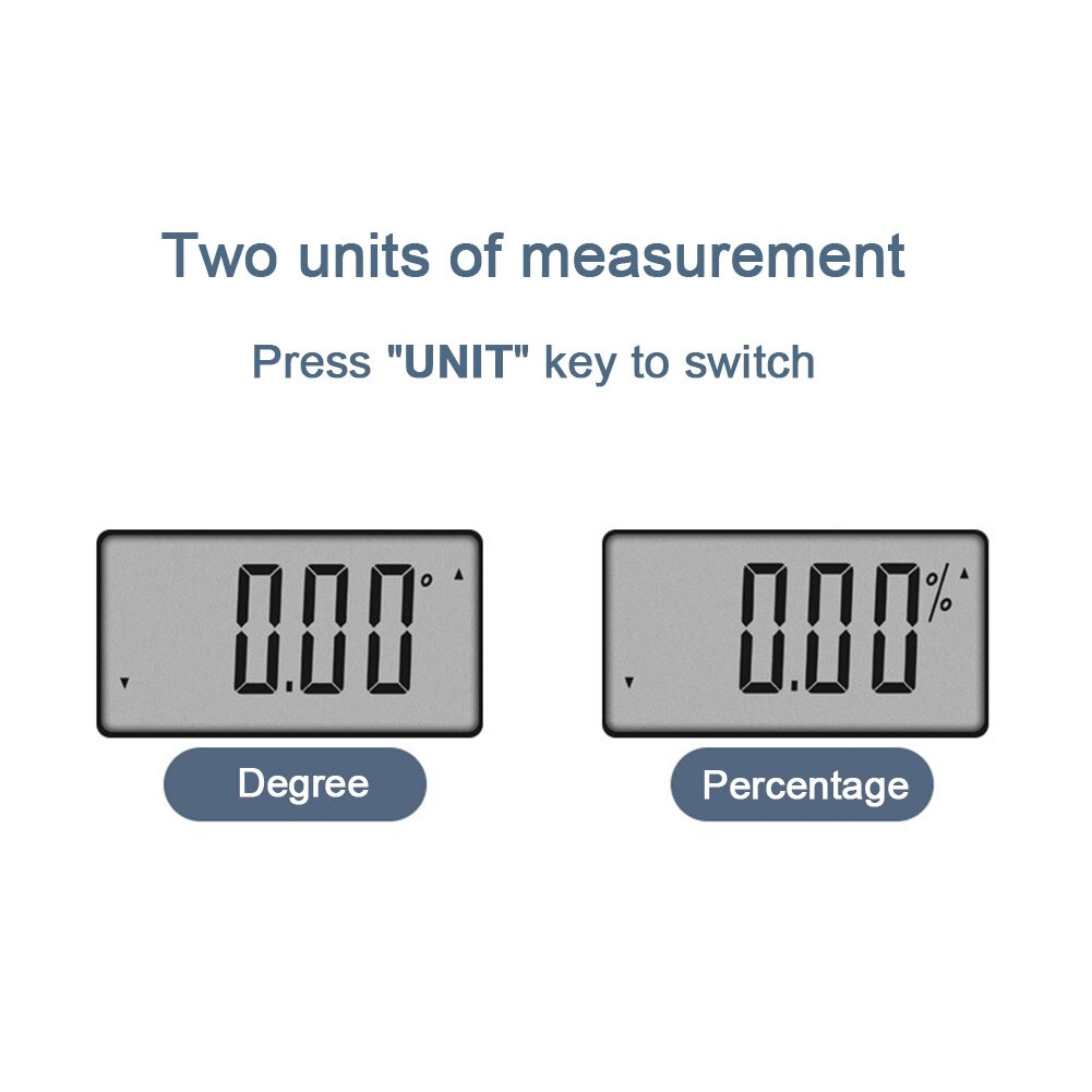 Electronic Angle Finder LCD Screen 360 Degree Universal Measuring Tool Mini Digital Protractor Inclinometer Gauge Portable Ruler