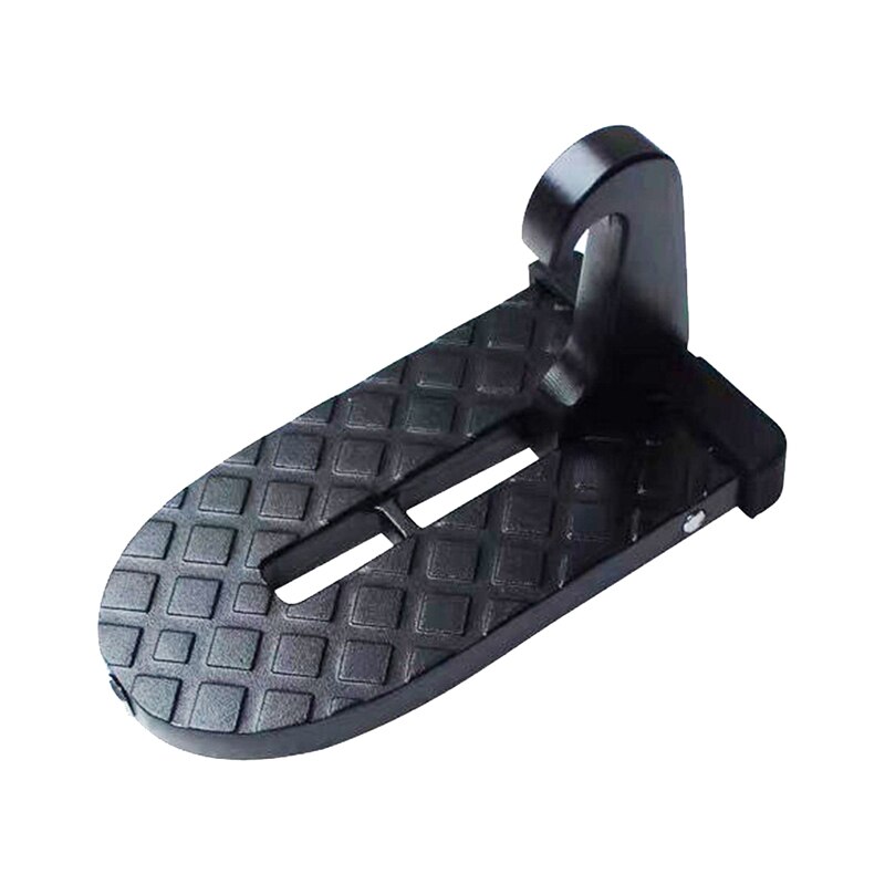 Crochet de verrouillage de porte de voiture pliant, Mini échelle à pédale pour outil de toit de voiture: Black