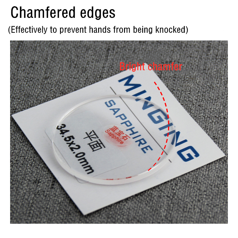 2.0mm di spessore vetro zaffiro sostituzione vetro di alta qualità 28mm ~ 38.5mm strumento orologio zaffiro accessori vetro sostituire riparazione