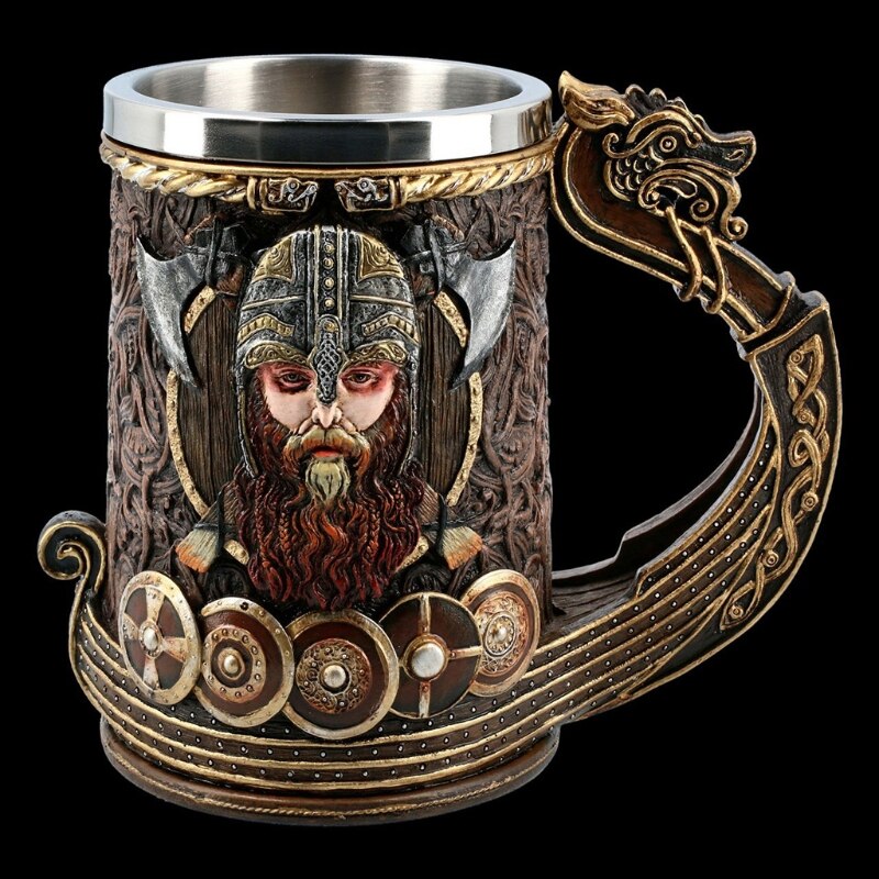 Creatieve Viking Piraat Bier Mok Unieke Koffiekopje Rvs Retro W0YC