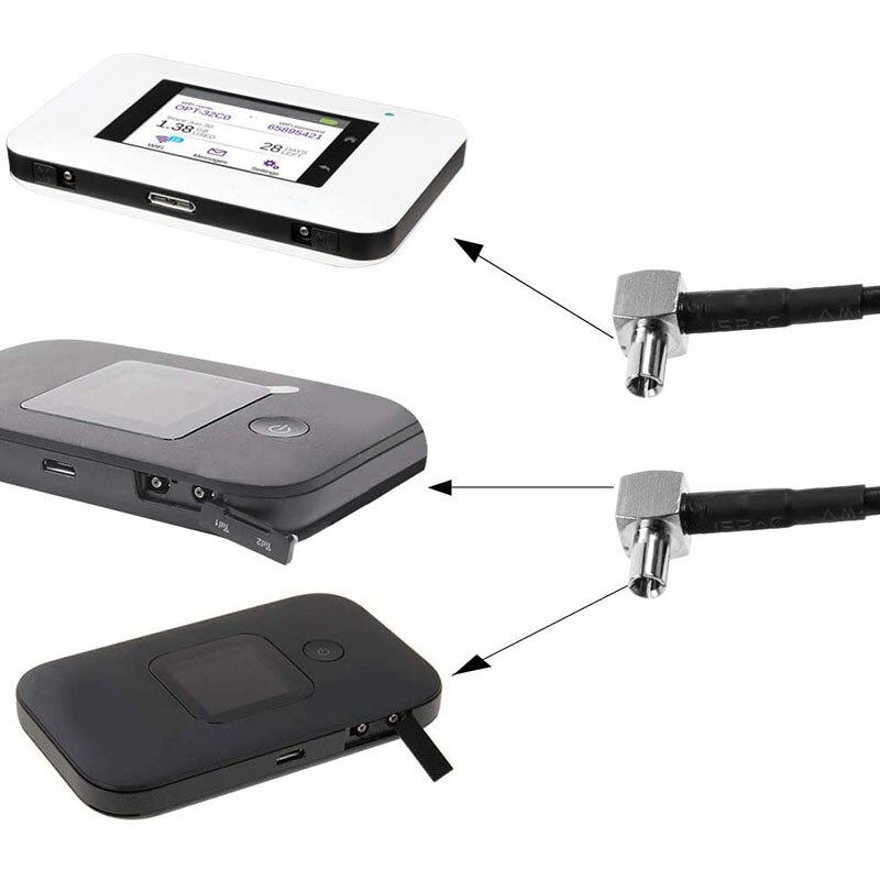 4G TS9 Antenna Mobile Hotspot Signal Booster Apply to Nighthawk M1 4G LTE Router 4G LTE Broadband Modem(2-Pack)