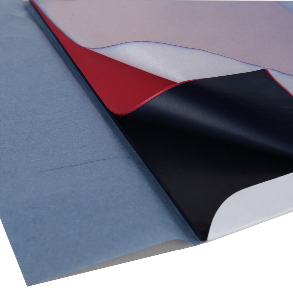 100 sheets/lot A4 double side blue carbon paper 12K financial Special Business School Office Supplies