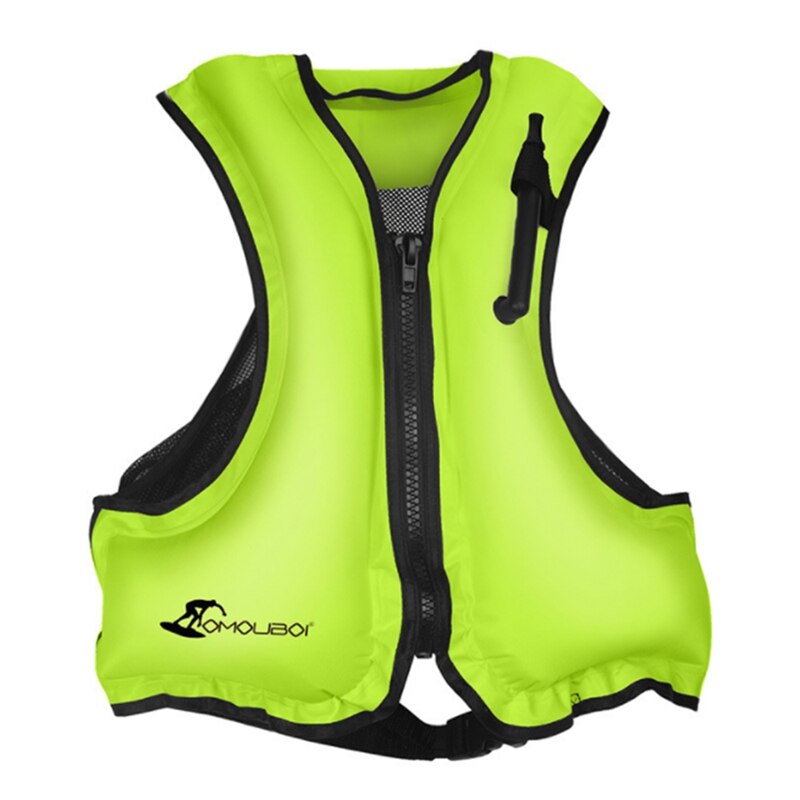 OMOUBOI gilet de bain adulte extérieur Rafting gilet de sauvetage natation gilet de sauvetage: Green