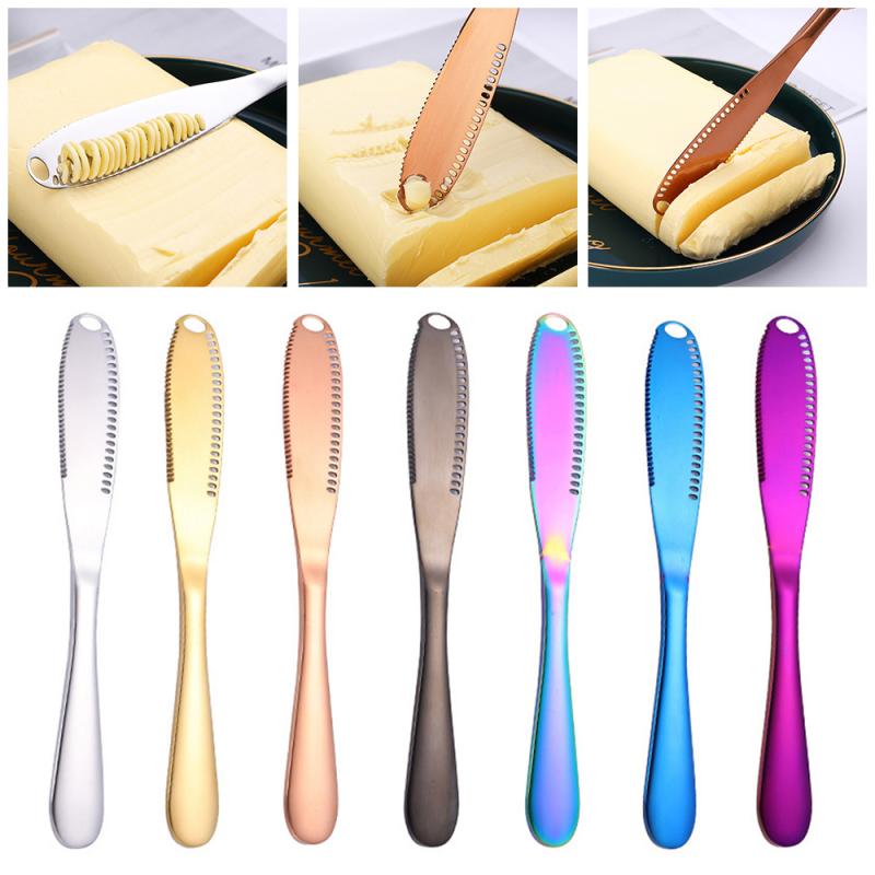 7 Colors High Butter Cutter Stainless Steel Cheese Spreader Slicer Blade Curler Butter Slice Cheese Slice Kitchen Tools
