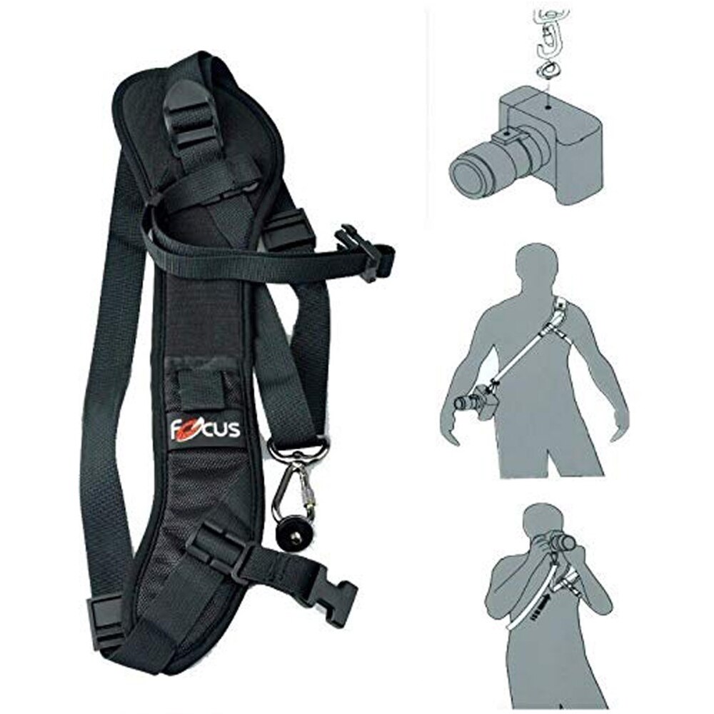 Precinta de ombro para câmera digital slr, alça de mão rápida de ombro de mão para homem fotográfico profissional