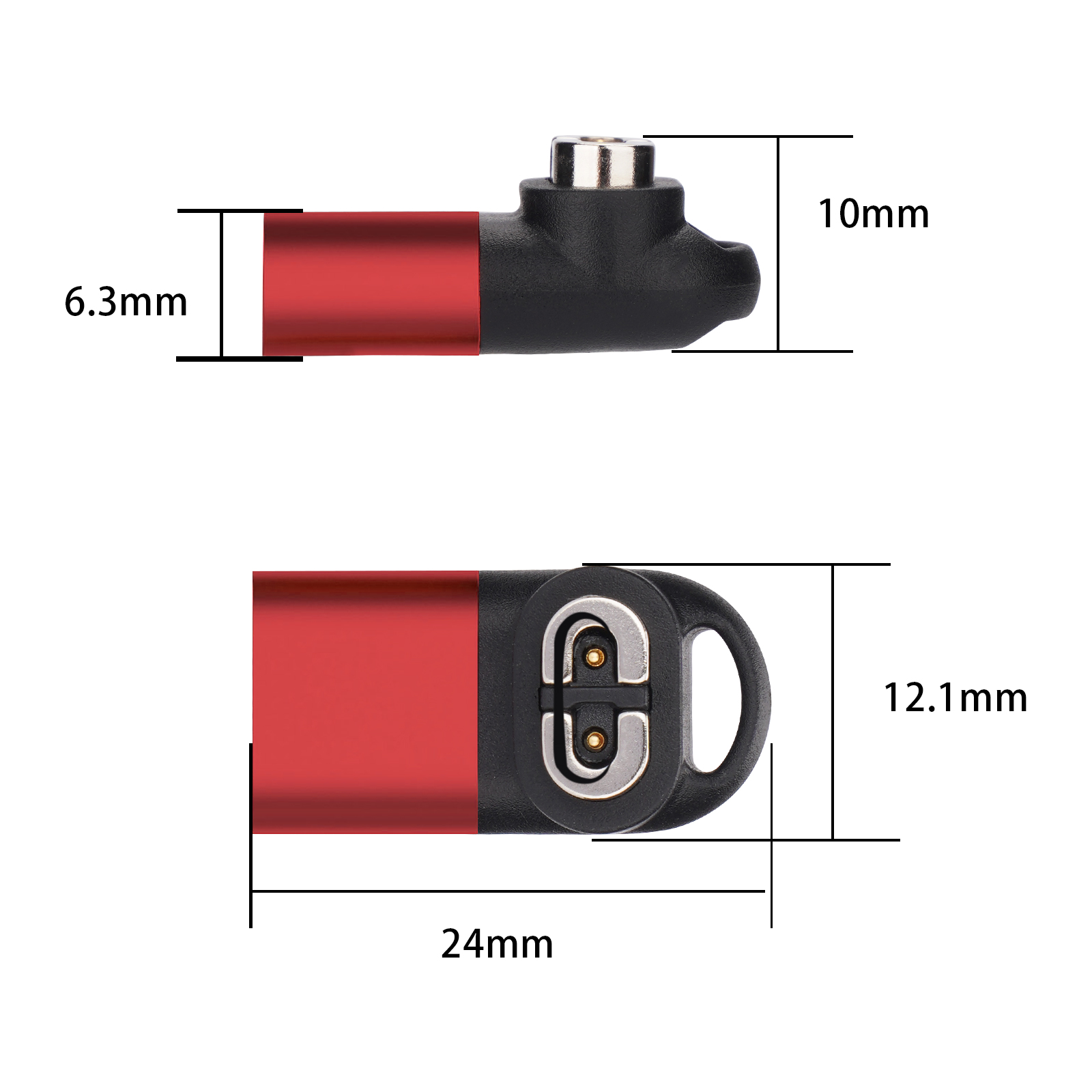 Adaptador de cargador de reloj Micro tipo C con curva de 90 grados para AfterShokz Aeropex AS800/AS803, convertidor de carga de reloj