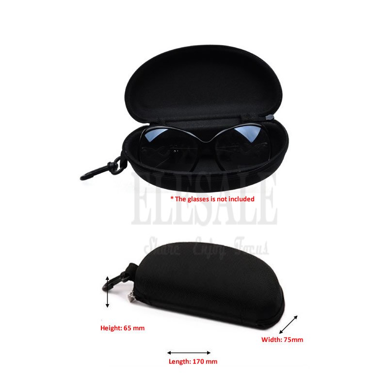 Portable EVA Glasses Case Carring Box With Bag Hook For Work Safety Goggles Sunglasses Protector