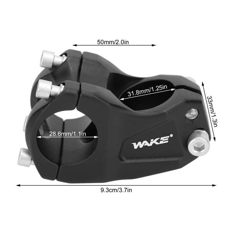 50mm Cycling Stem Aluminium Alloy Short Handlebar Stem Riser MTB Bike Handlebar Stem Road Adjustable Bike Handlebar Riser