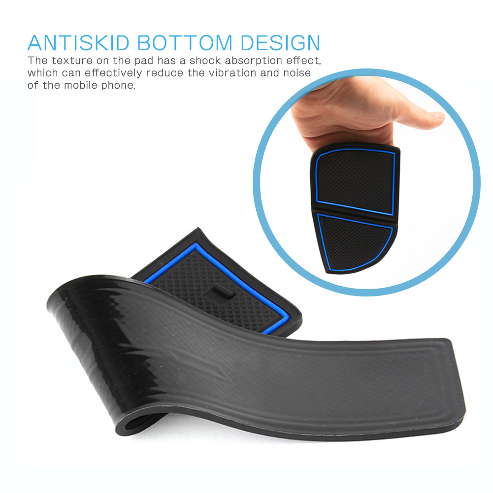RUIYA for Kia Ceed / XCeed GT Car Door Groove Mat Anti-slip Slot Pad Auto Interior Ceed Accessories
