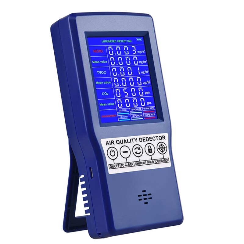 Uitstekende Lucht Monitor Detector Voor Tvoc Formaldehyde Detector Real Time Data Opname