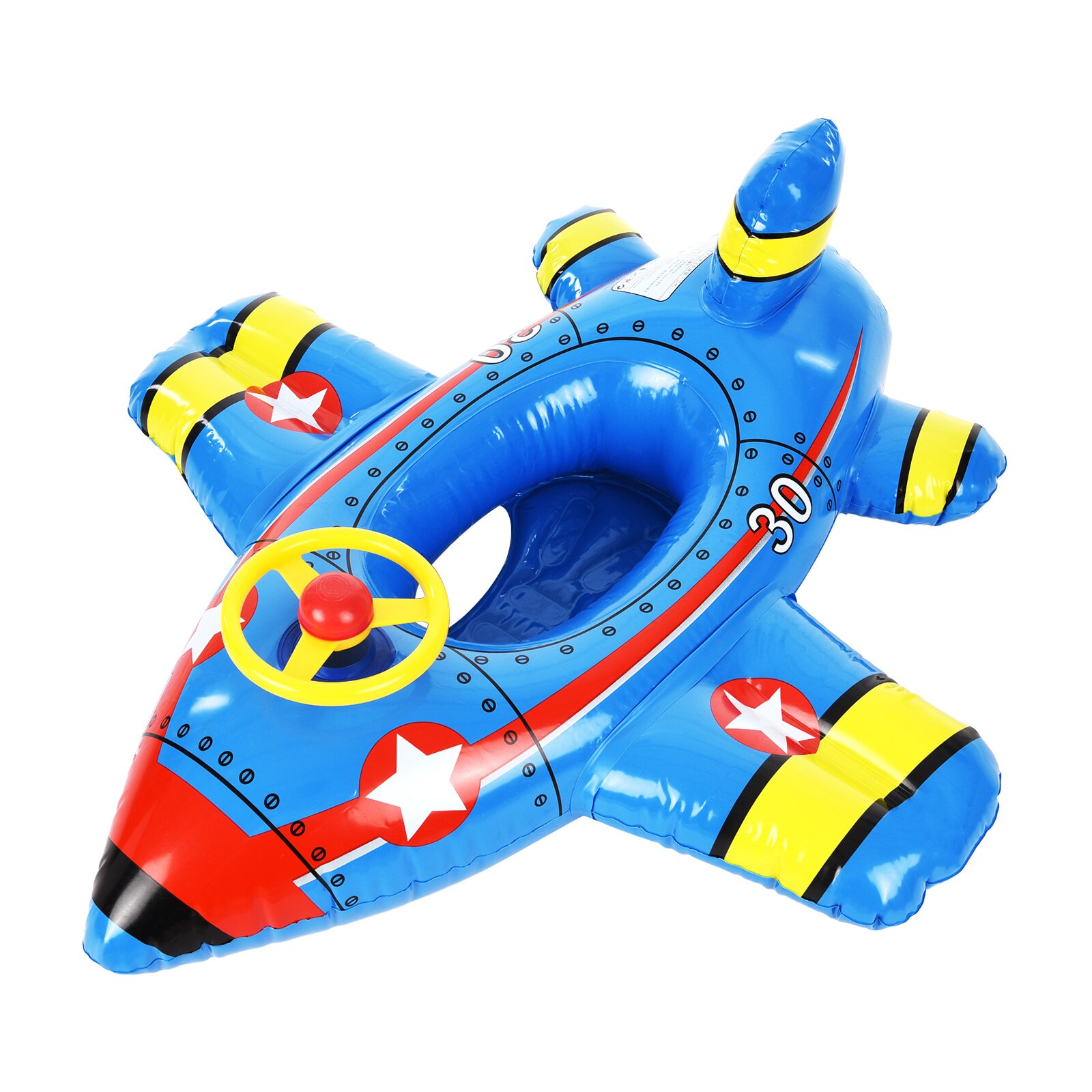 Inflatable Swimming Ring Comfortable Seat Cute Airplane Pool Float Swim Ring PVC Floating Toys for Chidren summer