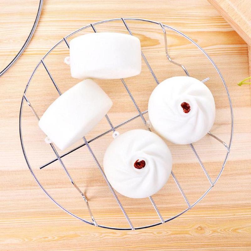 1Pcs Air Fryer Cooking Rack Round Bake Steel outdoor Cooling Steaming Rack Wire Stand Cookware Air Fryer accessories