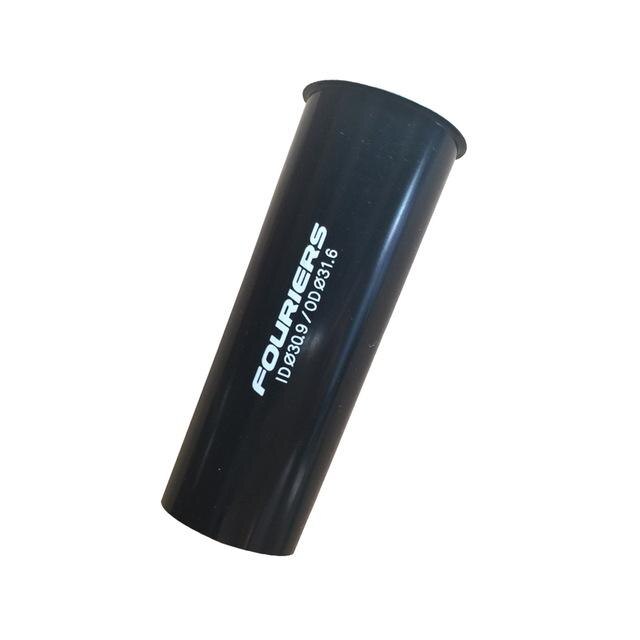 Fouriers-tubo adaptador para tija de sillín de bicicleta de aleación, convertidor de tubo adaptador, superligero, 30,9/31,6/27,2mm: black 31 6mm to 30 9