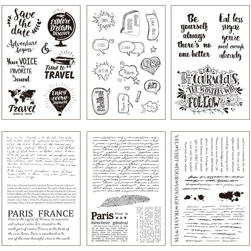 JIANWU Steampunk Mechanische Klar Briefmarken transparent Silikon Dichtung für DIY Scrapbooking Fotoalbum Karte, Der Handwerk Liefert