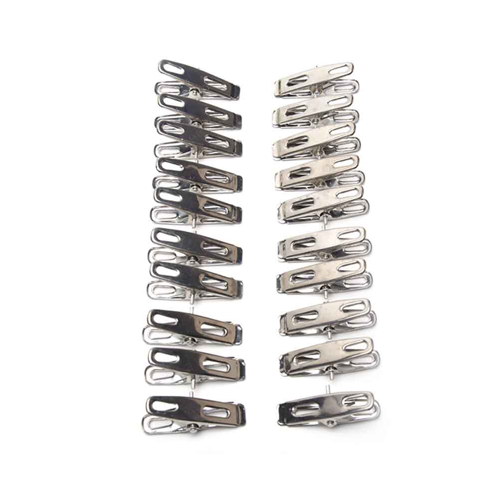 Stainless Steel Washing Line Clothes Pegs Hang Pins Clips Windproof Garden Clamps