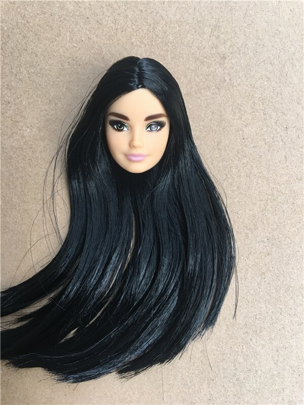 St Zeldzame Lange Haar Pop Hoofd Collectie Geworteld Haar Pop Heads 1/6 Lady Speelgoed Hoofd Diy Speelgoed Onderdelen Mannelijke vrouwelijke Pop Heads: 3