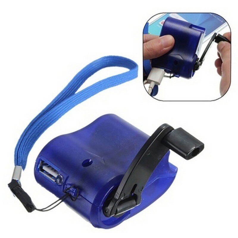 Externo portátil mão de energia emergência dínamo manivela usb carregamento universal carregador acampamento ao ar livre tool1