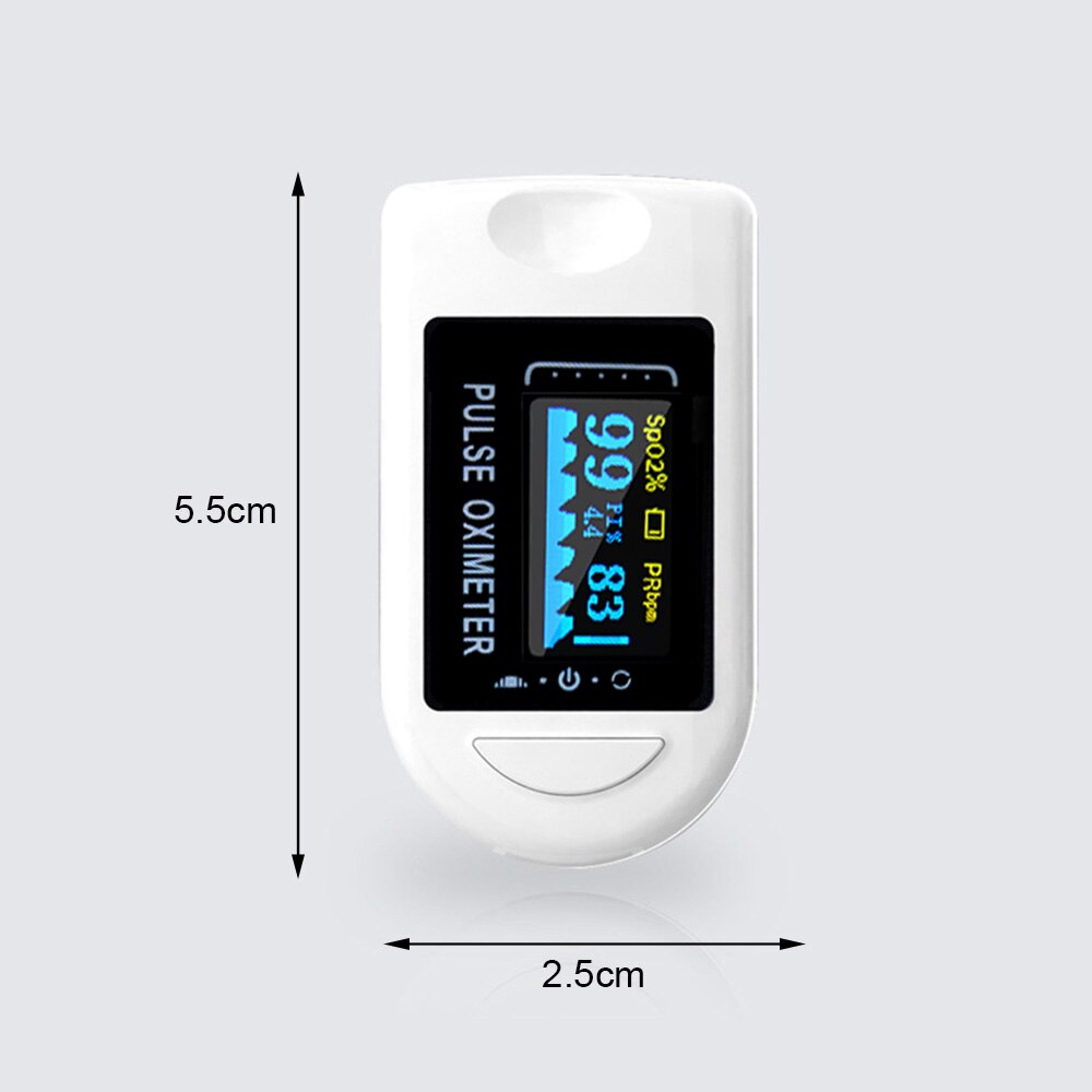 Digital fingerspids pulsoximeter oled display blod iltmåler måler til sport automatisk detektion af fingerposition