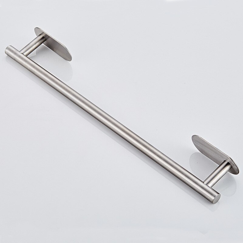 Badkameraccessoireset 3m zelfklevende roestvrijstalen handdoekhouder met geborstelde afwerking, badjashaken, handdoekring en toiletrolhouder