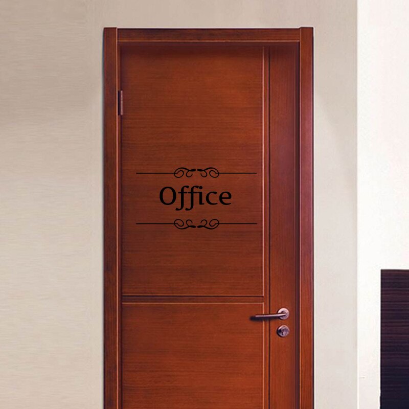Wc wc vstupné znamenie nálepky na dvere pre verejné miesto domáce dekorácie vzor nálepky na stenu vlastnoručne vtipné vinylové nástenné maľby: Úrad