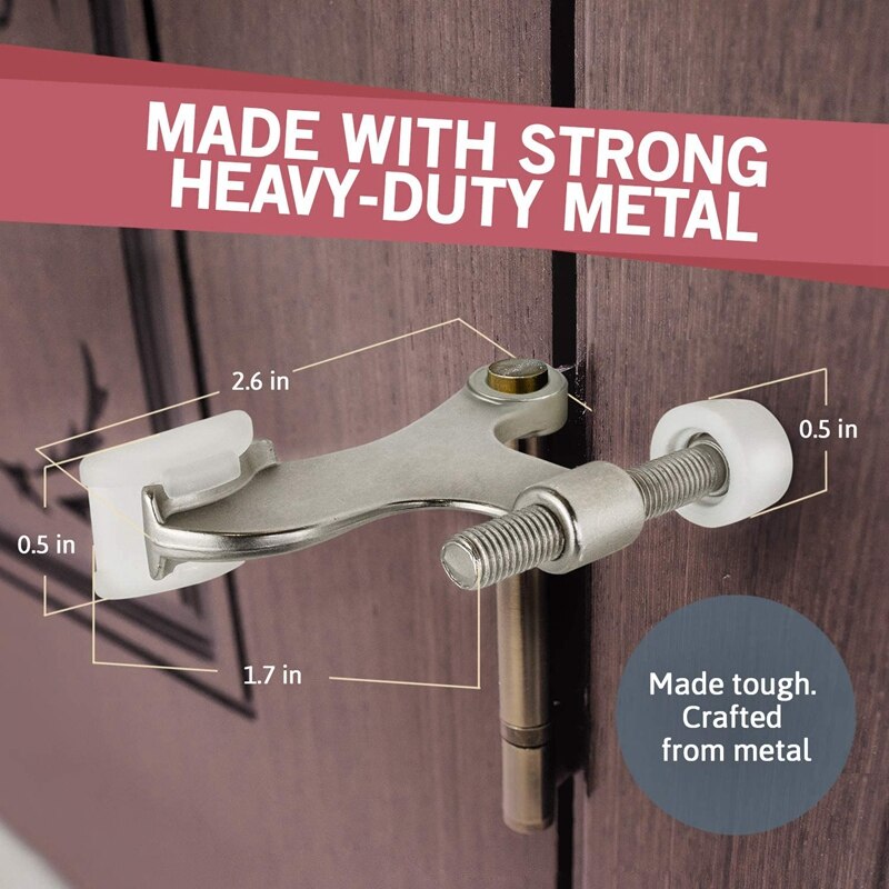 Tope de puerta de pasador de bisagra, práctico Tope de puerta para bisagras de puerta, construcción de Metal resistente y duradera, 7 paquetes