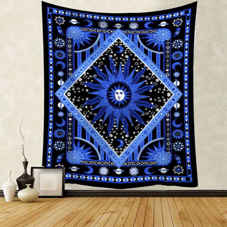 Gobeläng konst vägghängande mandala mönster filt gobeläng multifunktion heminredningsmatta picknick filt 95 x 73cm