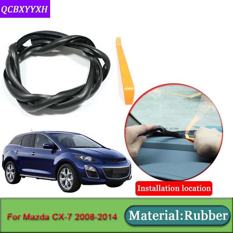 Car-styling For Mazda CX-7 Anti-Noise Soundproof Dustproof Car Dashboard Windshield Sealing Strips Auto Accessories