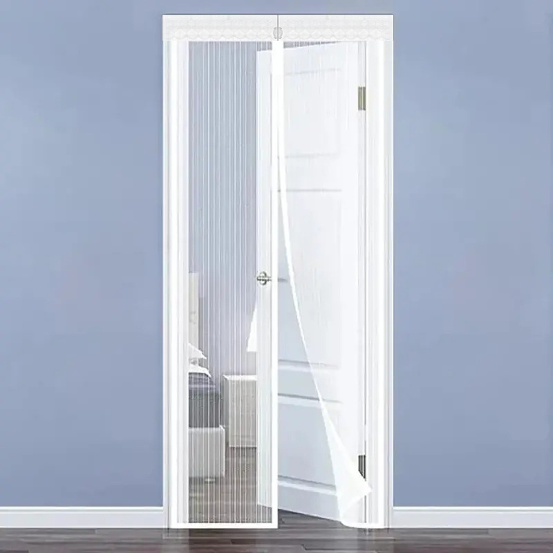 Mosquitera magnética de verano, cortinas de puerta de malla antiinsectos y moscas, pantalla de cierre automático adecuada para puerta corredera del hogar